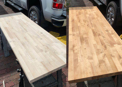 Before and After Staining Sarasota FL